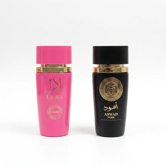 Дамски/Мъжки комплект LARA CANDY 100ml и ASWAD NOIR 100ml
